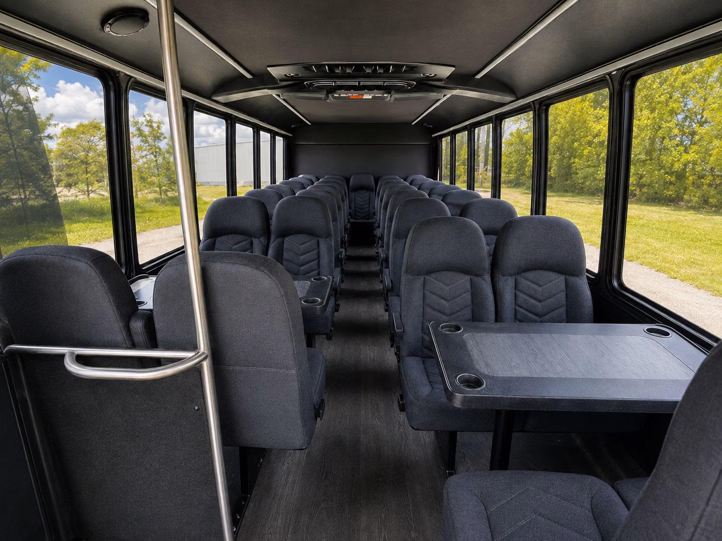 new bedford 18 passenger minibus interior