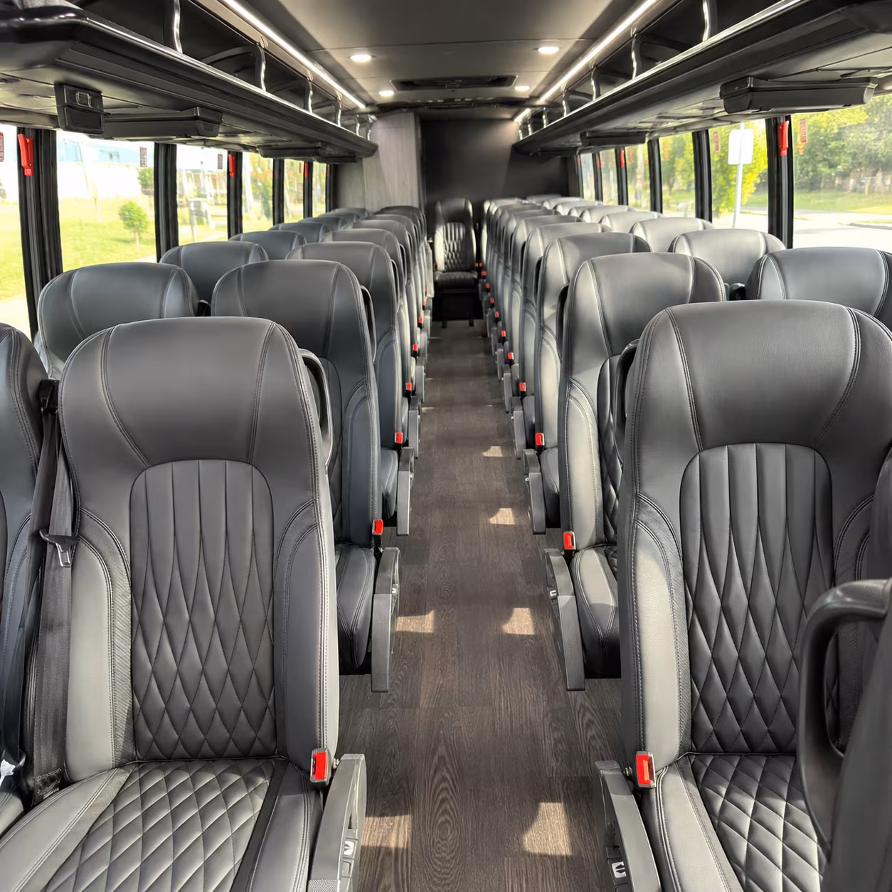 new bedford 25 passenger minibus interior