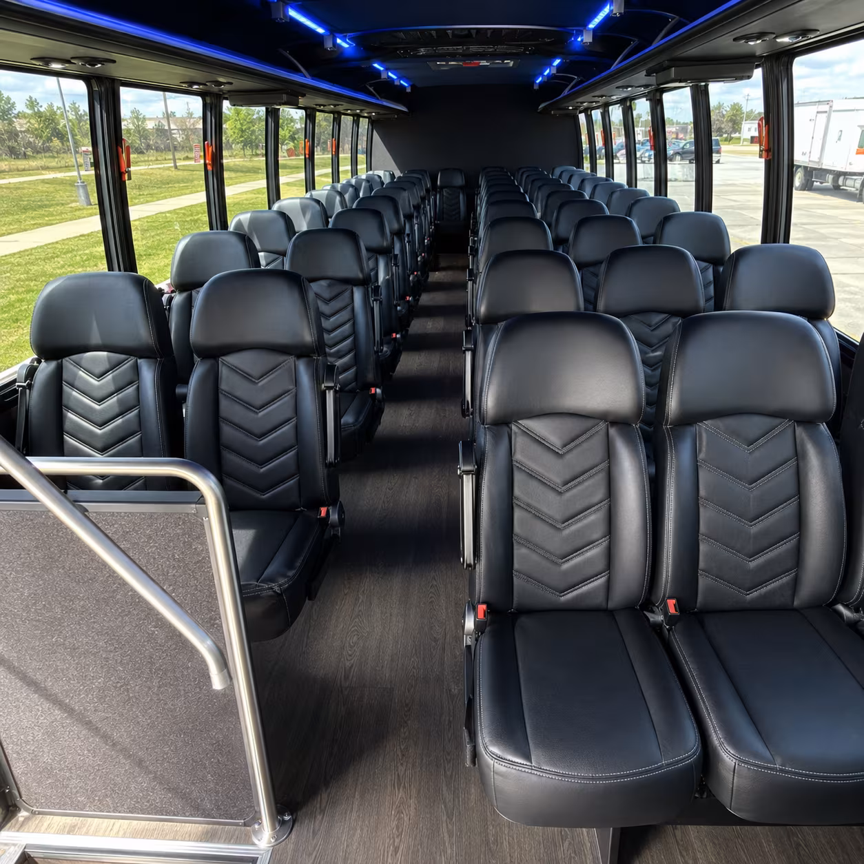 new bedford 28 passenger minibus inside