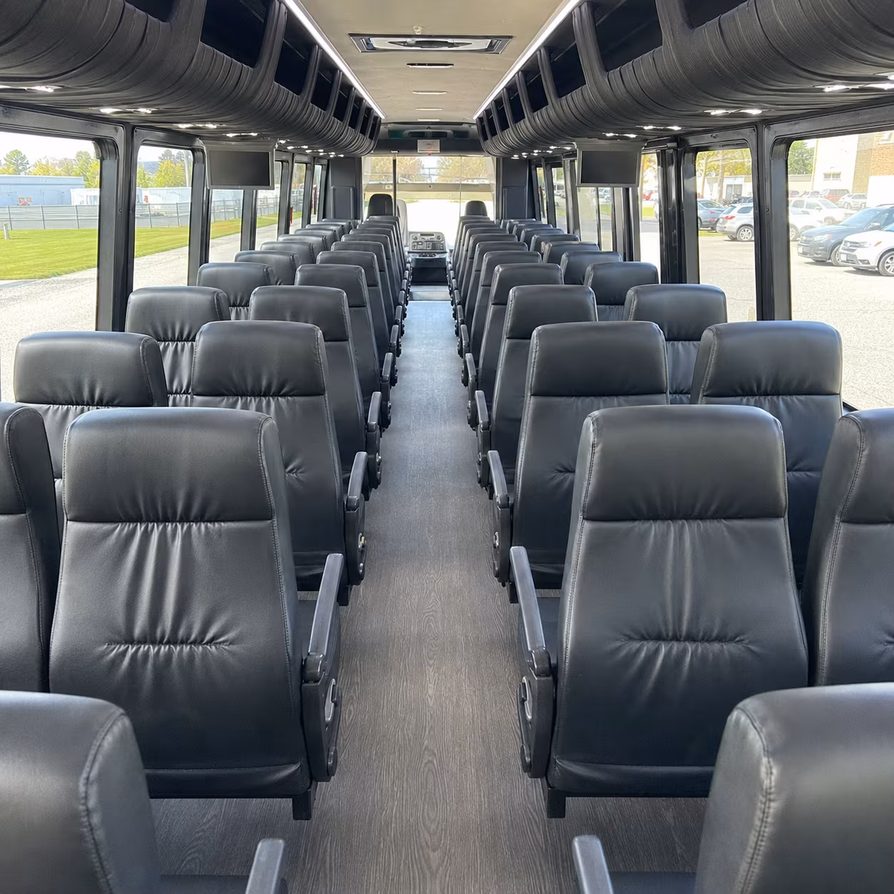 new bedford 30 passenger minibus inside