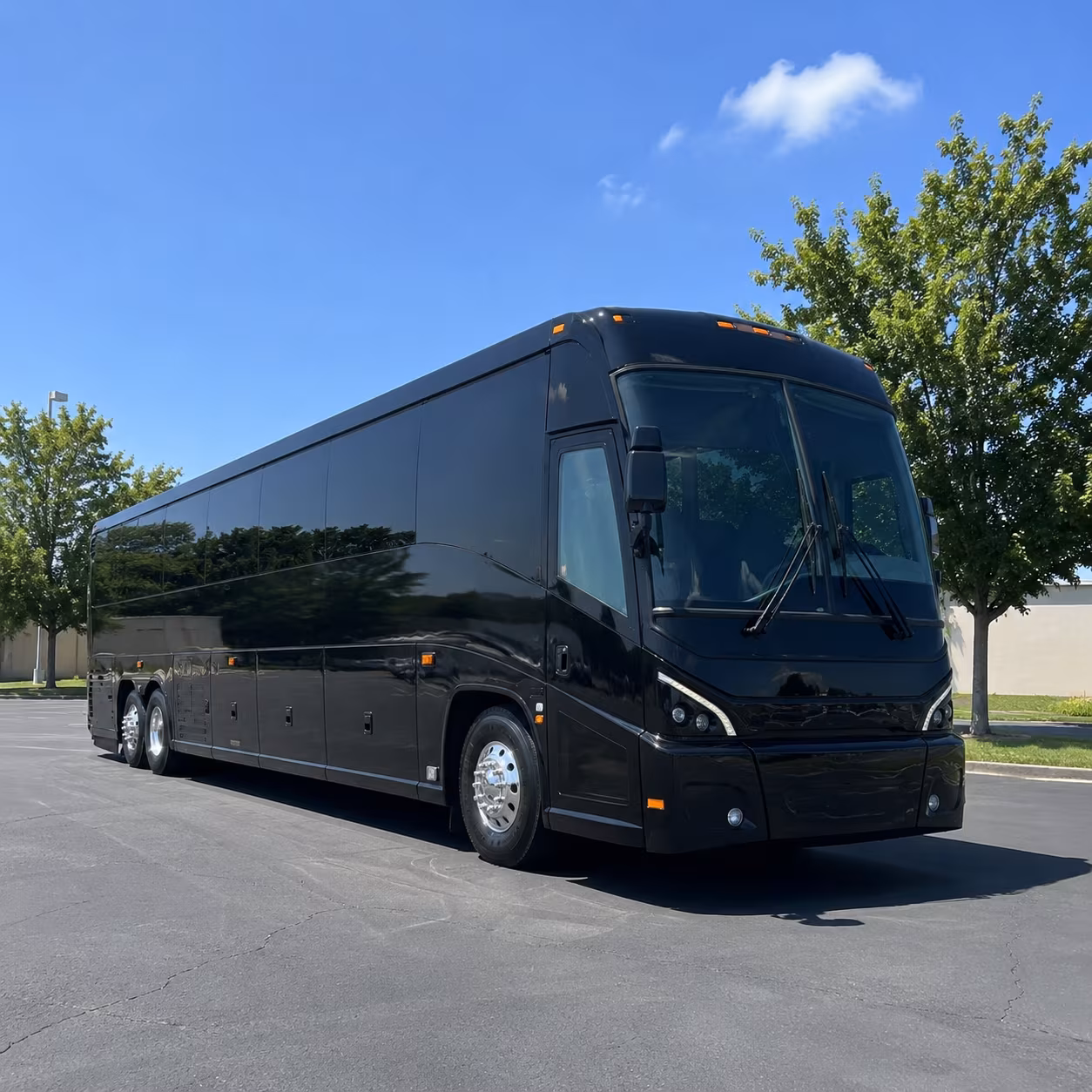new bedford 56 passenger charter bus