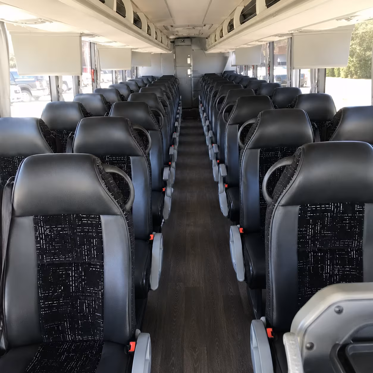 new bedford charter bus inside