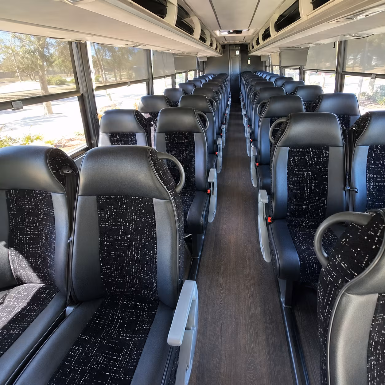 new bedford charter bus interior