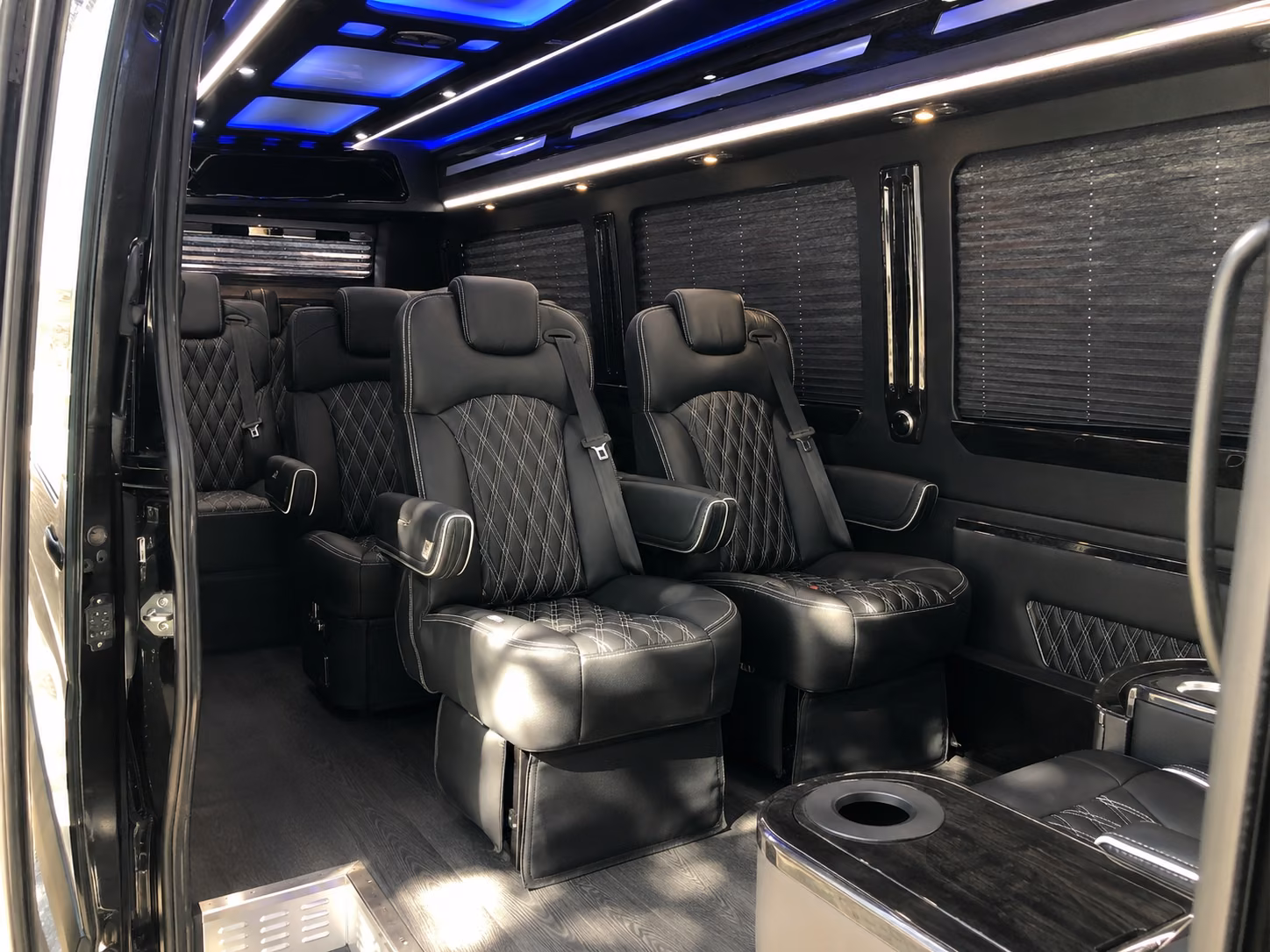new bedford sprinter van with driver inside